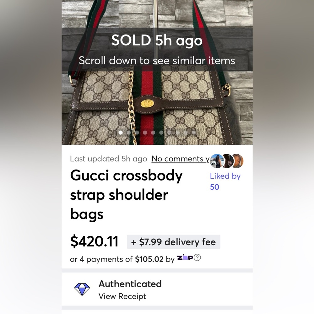 ***Sold*** Gucci Handbag Authentic